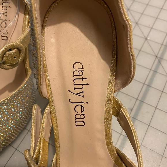 Cathy Jean Rhinestone Studded Heels - Size 9 - Picture 2 of 7